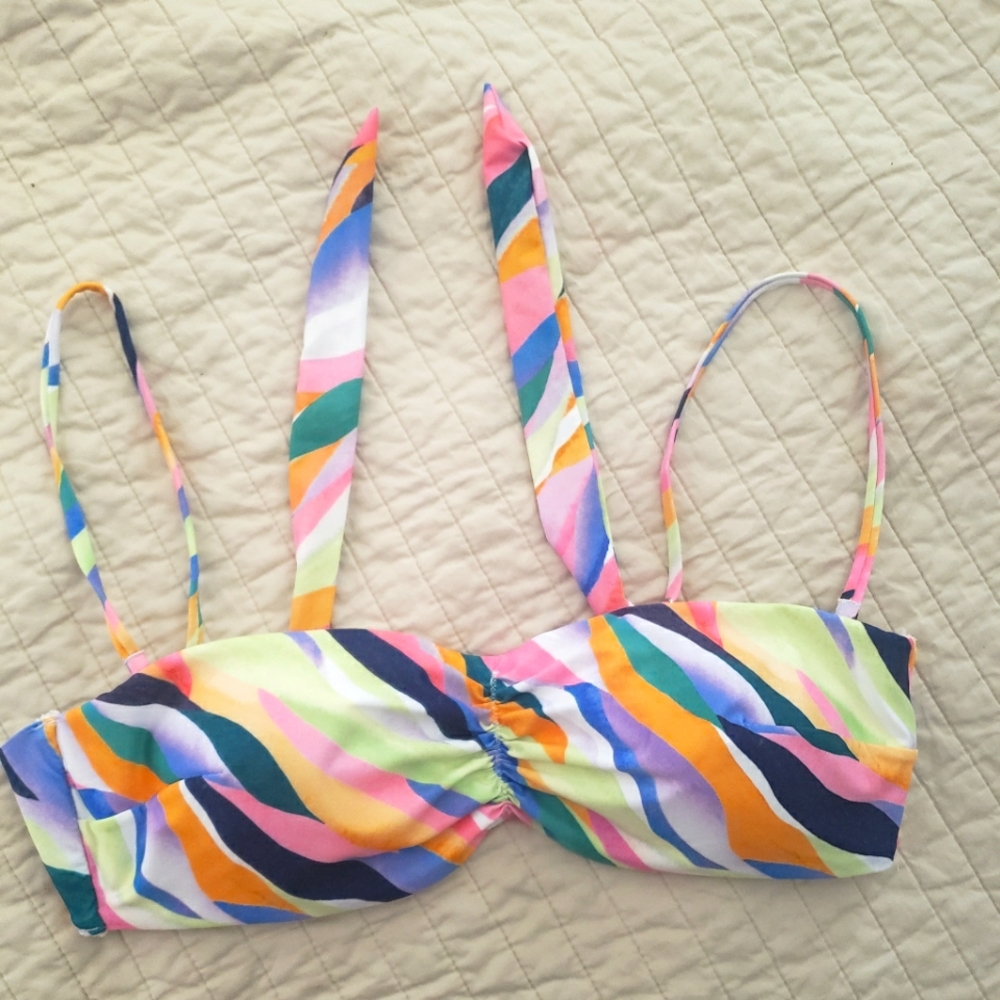 H&M multicolor bikini top